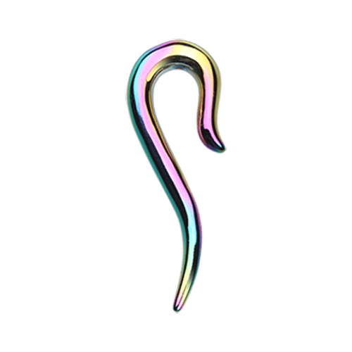 Colorline Cane Hook Ear Gauge Hanging Taper | Impulse Piercings