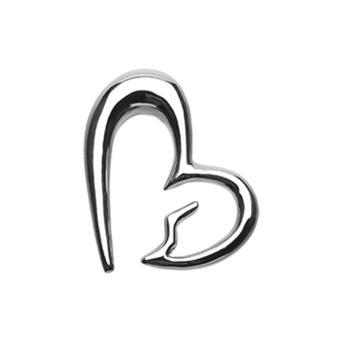Heartbreaker Steel Ear Gauge Hanging Taper | Impulse Piercings