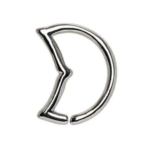 316L Stainless Steel Annealed Dolphin Tale Ring - Impulse Piercings