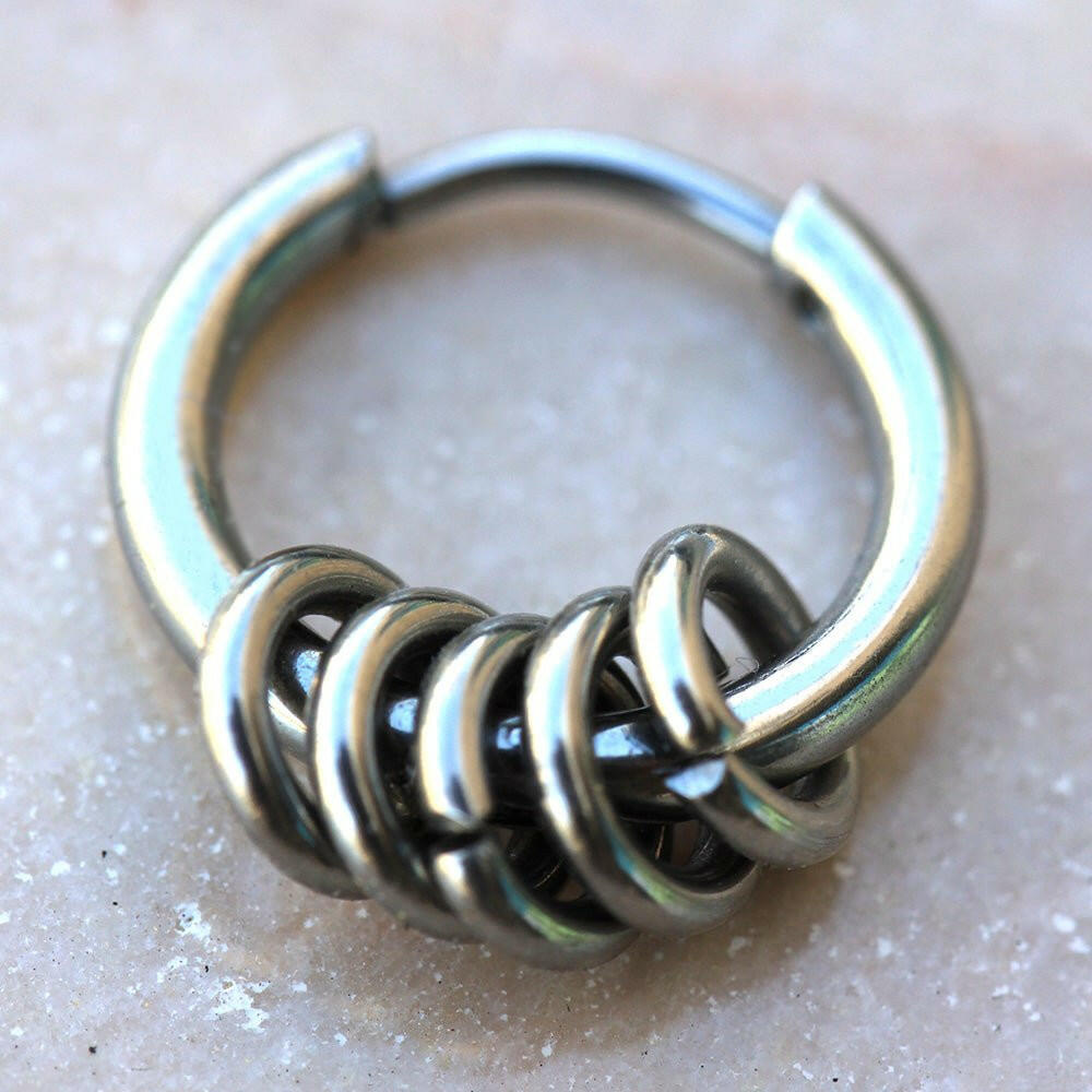 316L Stainless Steel Multi Ring Circular Clicker Ring - Impulse Piercings