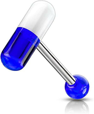 Acrylic 2 Color Pill Barbells - Impulse Piercings