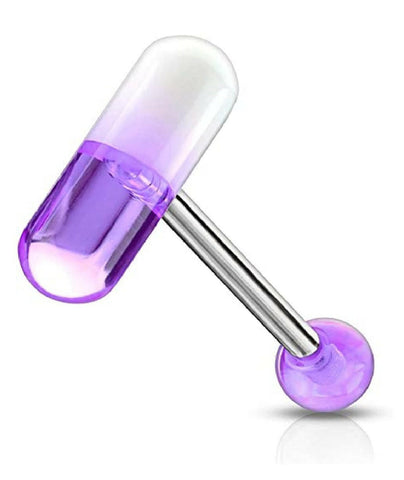 Acrylic 2 Color Pill Barbells - Impulse Piercings