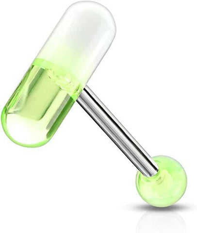 Acrylic 2 Color Pill Barbells - Impulse Piercings