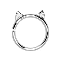 Annealed Stainless Steel Cat Cartilage Earring.