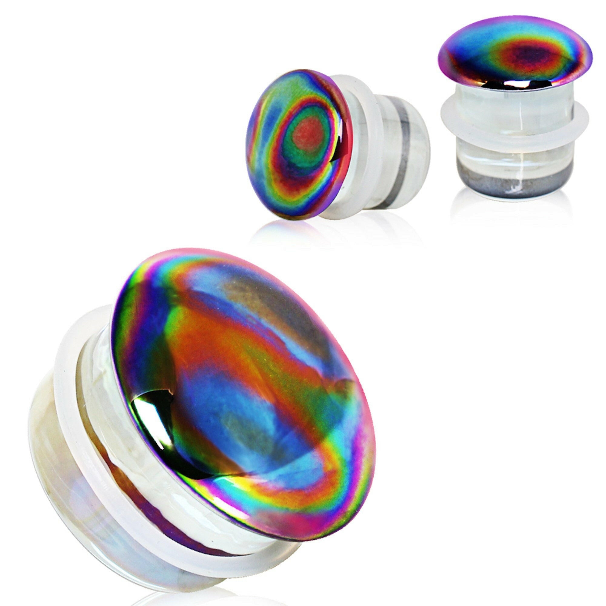 Aurora Glass Single Flare Plug.