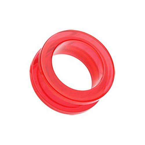 Basic Acrylic Screw-Fit Ear Gauge Tunnel Plug.