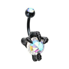 Black Dragon's Claw Belly Button Ring.