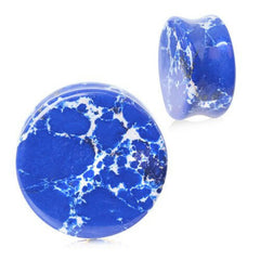 Blue Imperial Jasper Stone Saddle Plug.