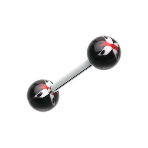 Butterfly Acrylic Top Barbell Tongue Ring.