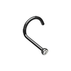 Colorline Press Fit Gem Top Nose Screw Ring.