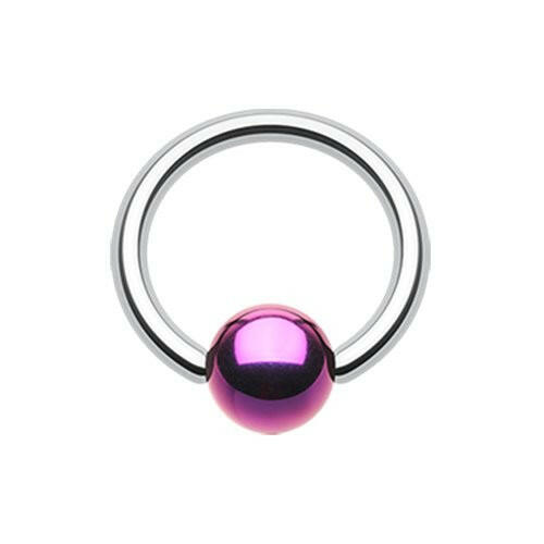 Colorline PVD Ball Ends Steel Captive Bead Ring.