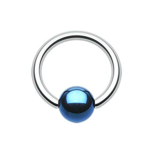 Colorline PVD Ball Ends Steel Captive Bead Ring.