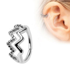 Double Wave Seamless Ring - Impulse Piercings