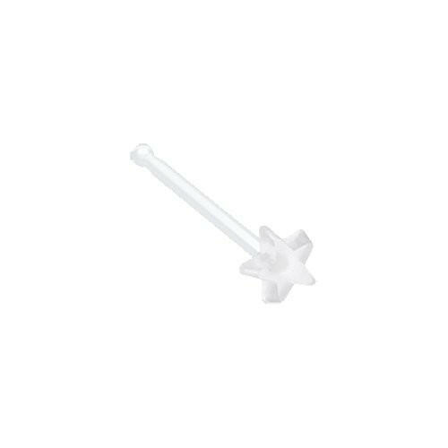 Flexible Star Top Clear UV Acrylic Nose Stud Retainer.