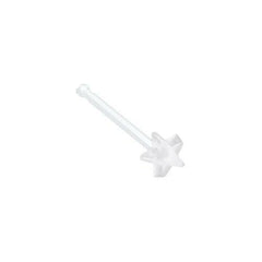 Flexible Star Top Clear UV Acrylic Nose Stud Retainer.