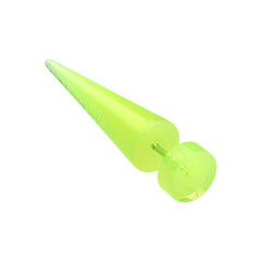 Glow in the Dark UV Acrylic Fake Taper.