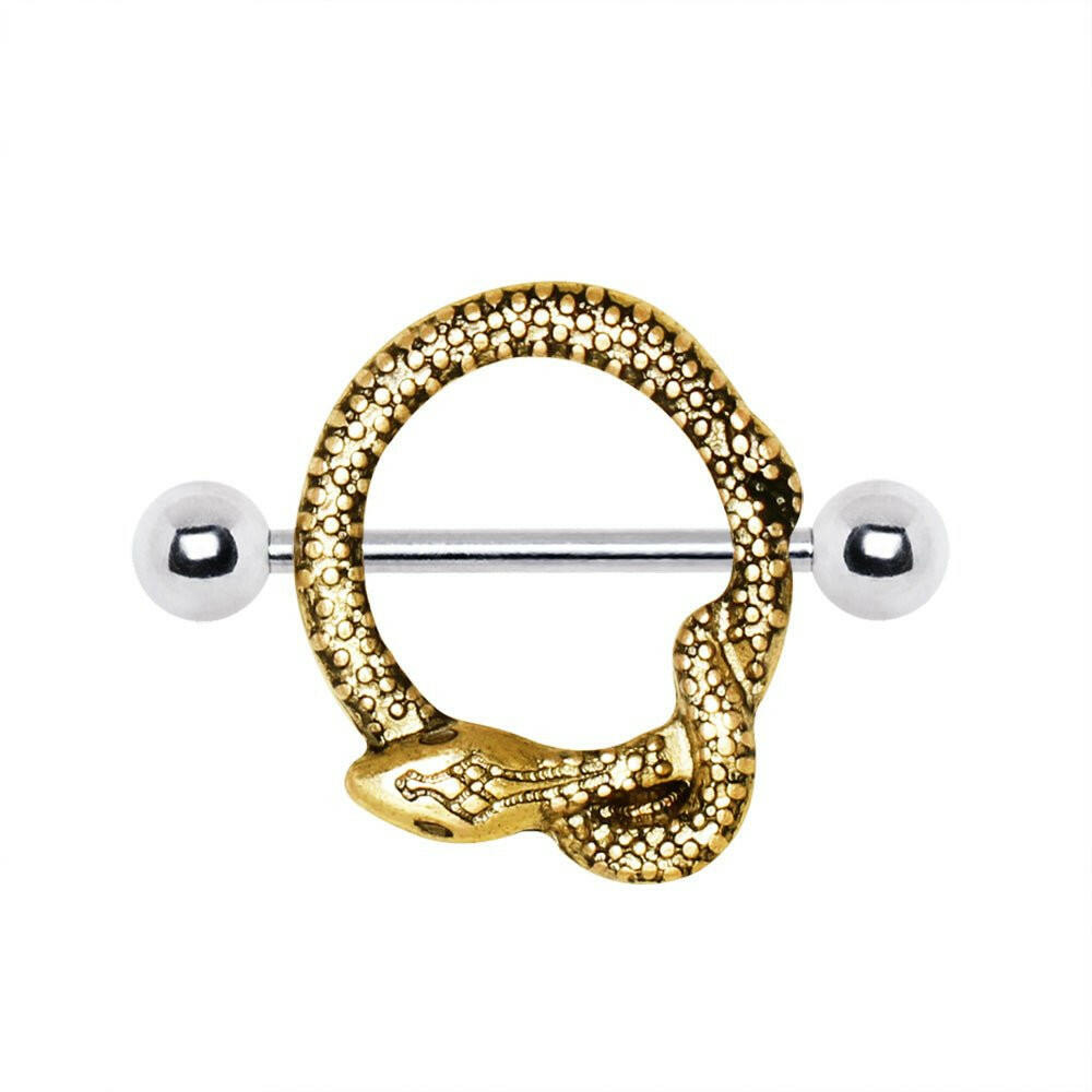 Gold Plated Golden Snake Nipple Shield.