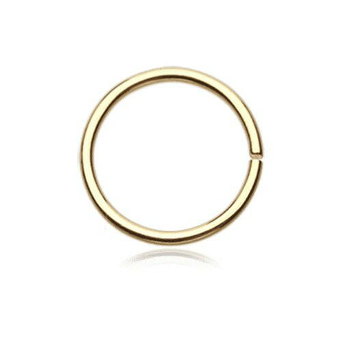 Gold PVD Basic Steel Bendable Nose Hoop.