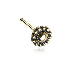 Golden Aira Filigree Icon Nose Stud Ring.