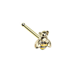 Golden Buzz off Bumble Bee Nose Stud Ring.