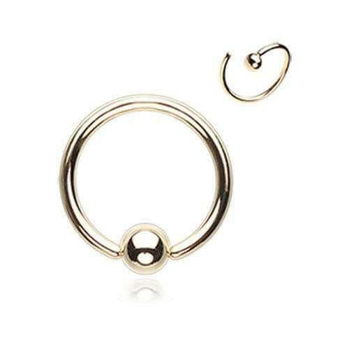 Golden CBR Style Bendable Steel Nose Hoop.