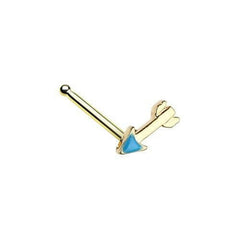 Golden Katniss Arrow Nose Stud Ring.