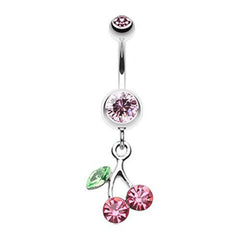 Lucky Cherry Belly Button Ring.