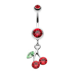 Lucky Cherry Belly Button Ring.