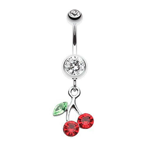 Lucky Cherry Belly Button Ring.