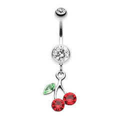 Lucky Cherry Belly Button Ring.