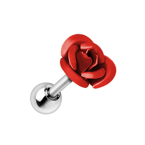 Metallic Rose Cartilage Earring - Impulse Piercings