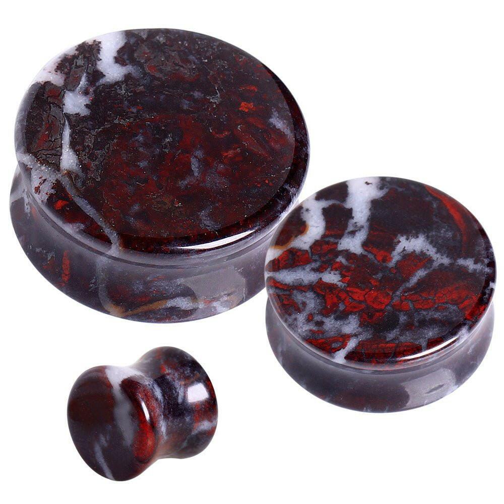 Natural Chicken Blood Stone Saddle Plug.