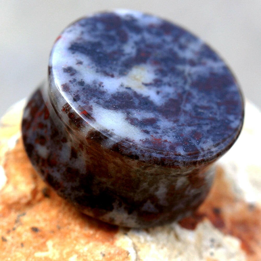 Natural Chicken Blood Stone Saddle Plug