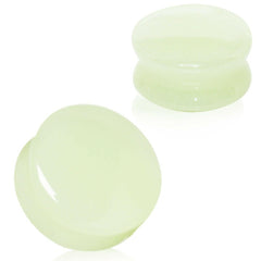 Natural Glow in the Dark Moonstone Saddle Plug.