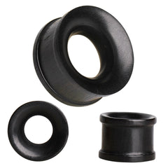 Organic Areng Wood Flesh Tunnel Plug with Double Flares.