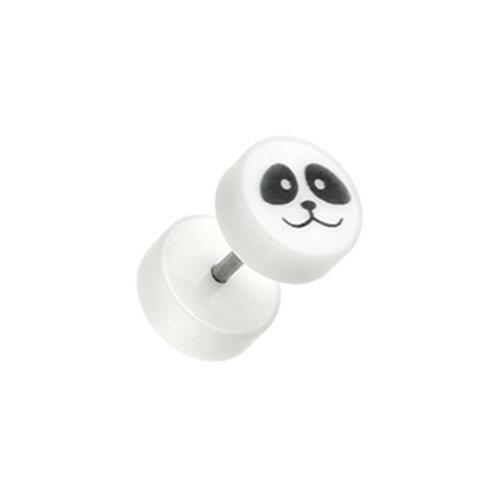 Panda Face UV Acrylic Fake Plug.