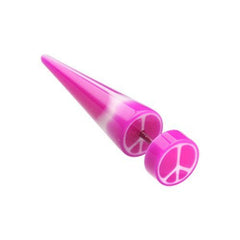 Peace Retro UV Acrylic Fake Taper.