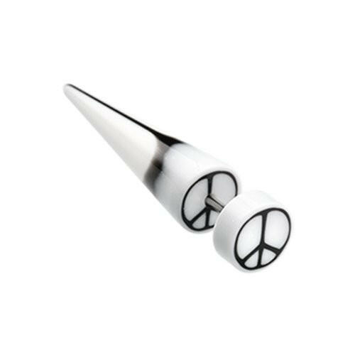 Peace Retro UV Acrylic Fake Taper.