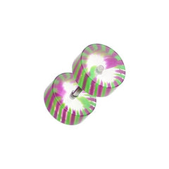 Pinwheel Stripe UV Acrylic Fake Plug.