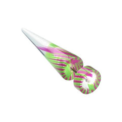 Pinwheel Stripe UV Acrylic Fake Taper.