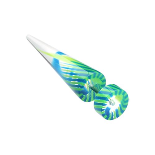 Pinwheel Stripe UV Acrylic Fake Taper.