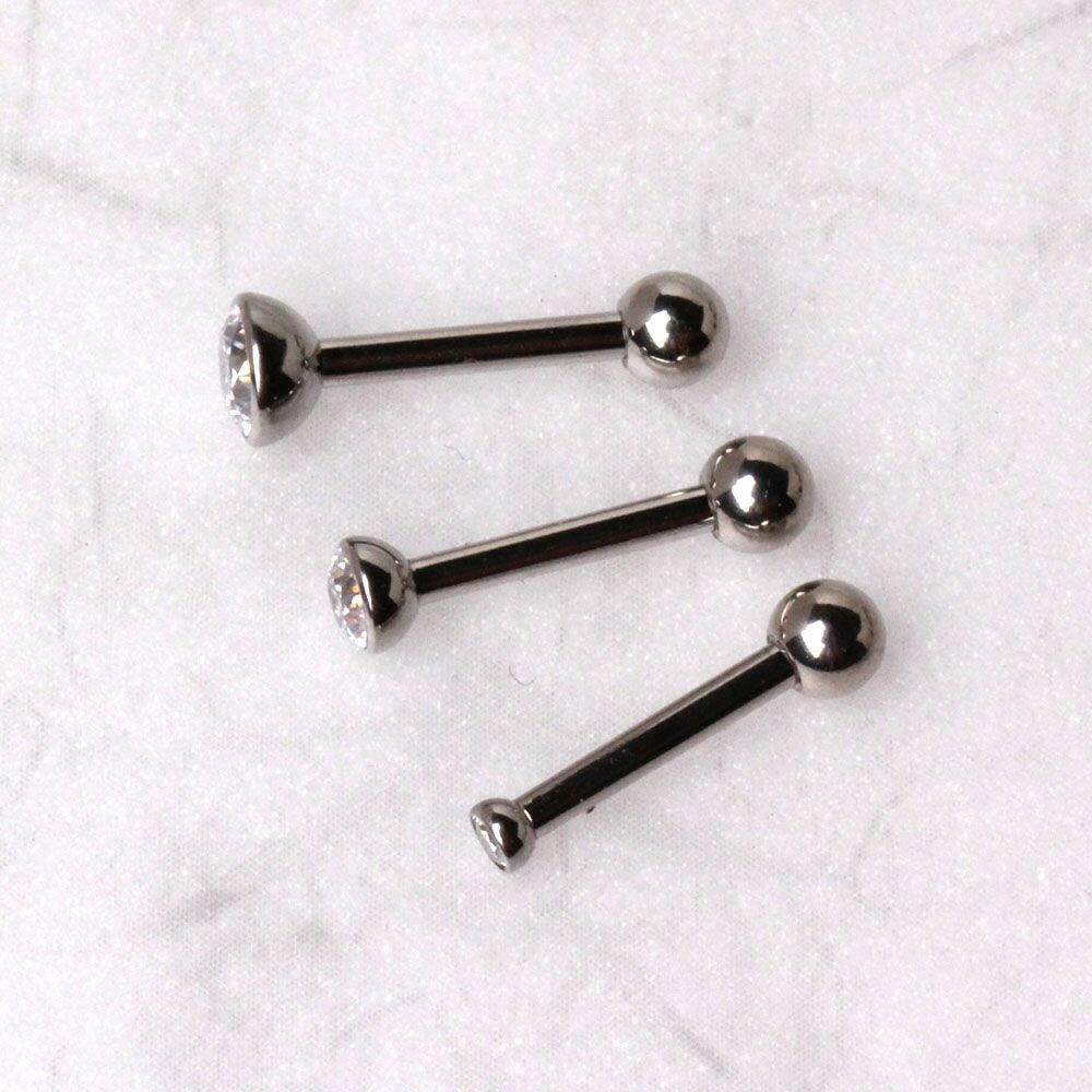 Press Fit CZ Triple Helix / Cartilage Earring.