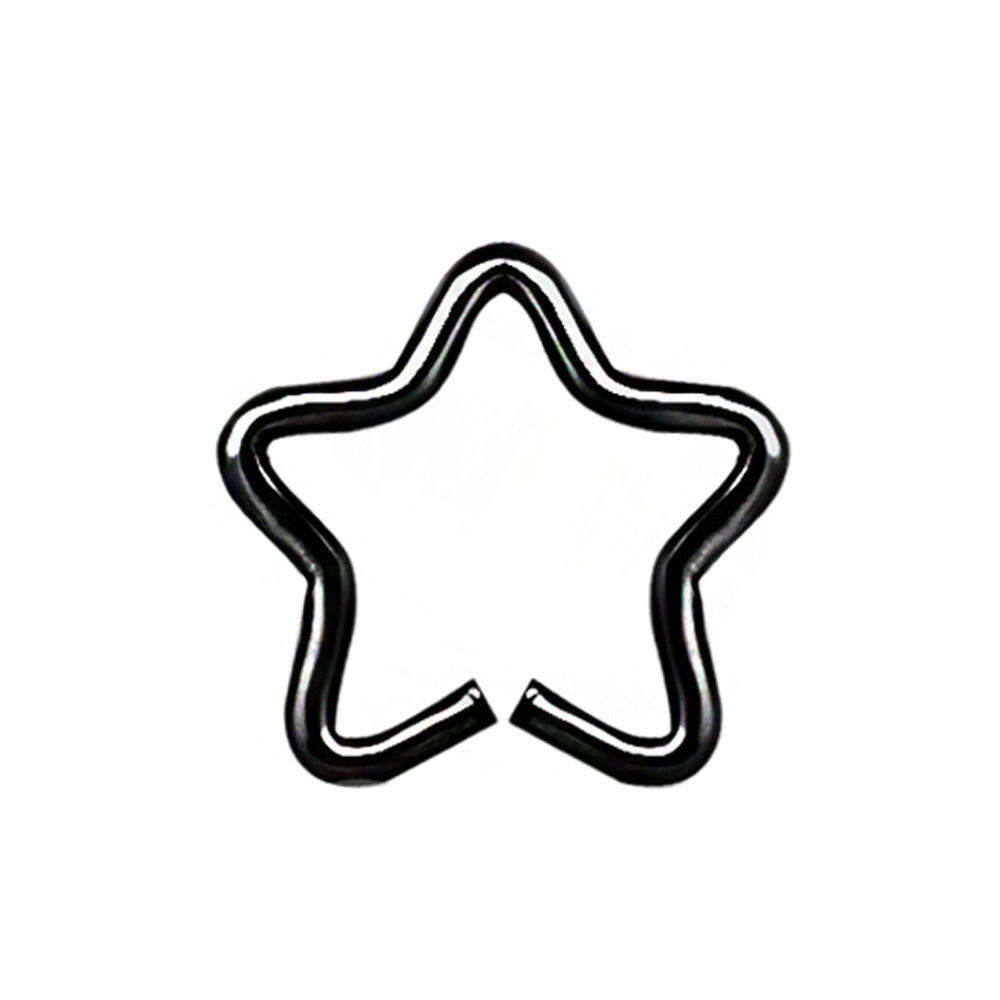 PVD Plated Star Shaped Cartilage Earring - Impulse Piercings