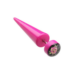 Retro Rose Acrylic Fake Taper.