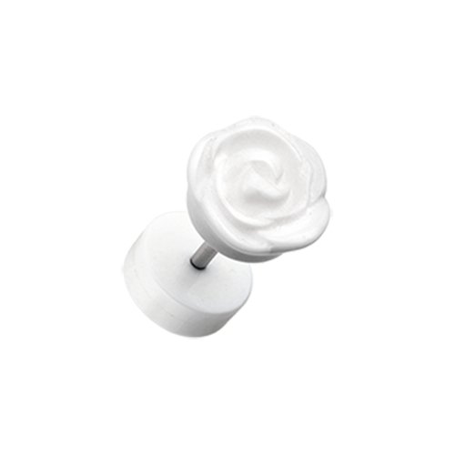 Rose Blossom Acrylic Fake Plug.