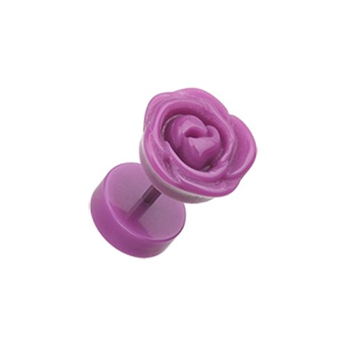 Rose Blossom Acrylic Fake Plug.