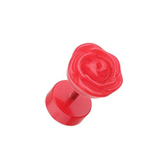 Rose Blossom Acrylic Fake Plug.