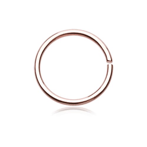 Rose Gold PVD Basic Steel Bendable Nose Hoop.