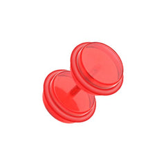 Solid Acrylic Fake Plug with O-Rings.