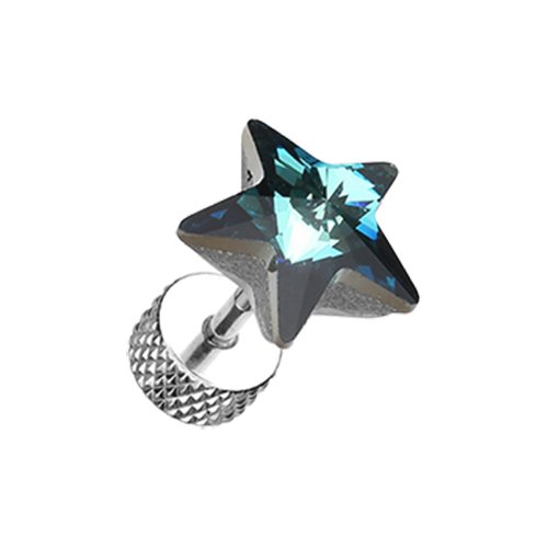 Sparkle Star Gem Steel Fake Plug.